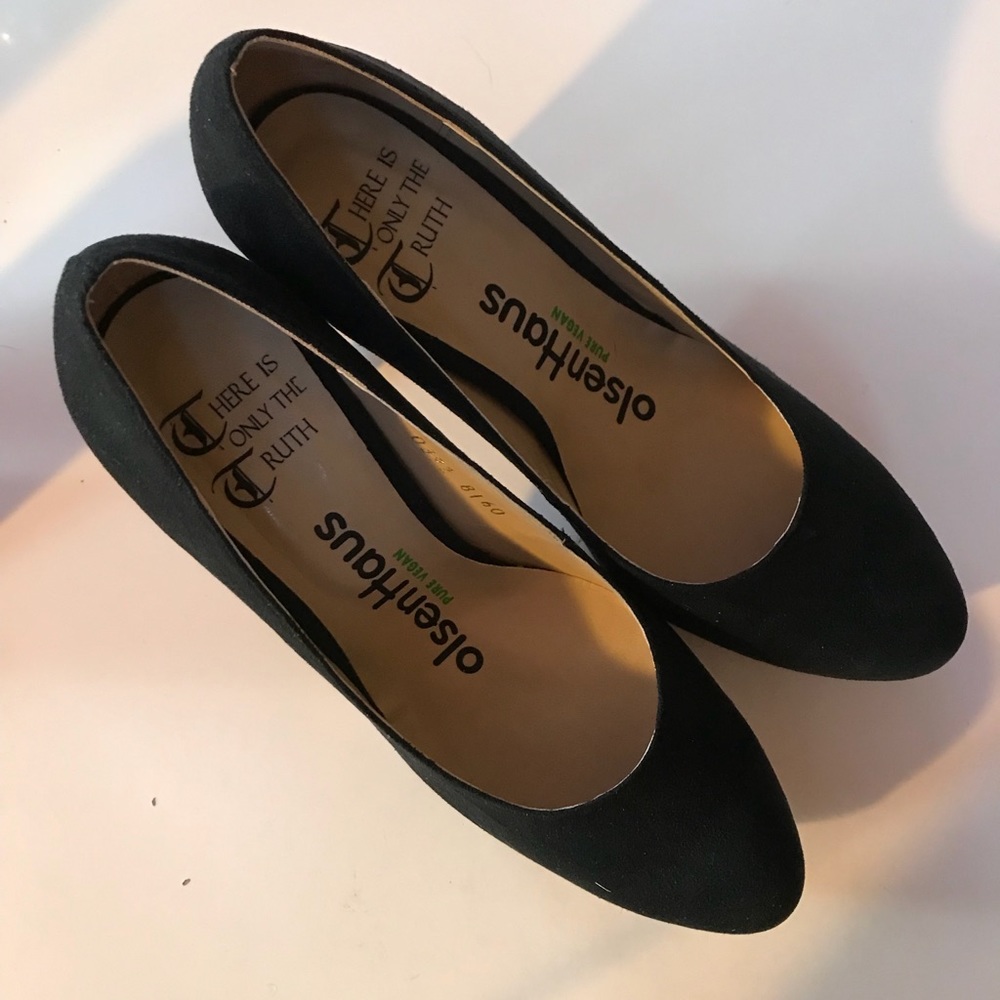 Olsen Haus Black Vegan Heels